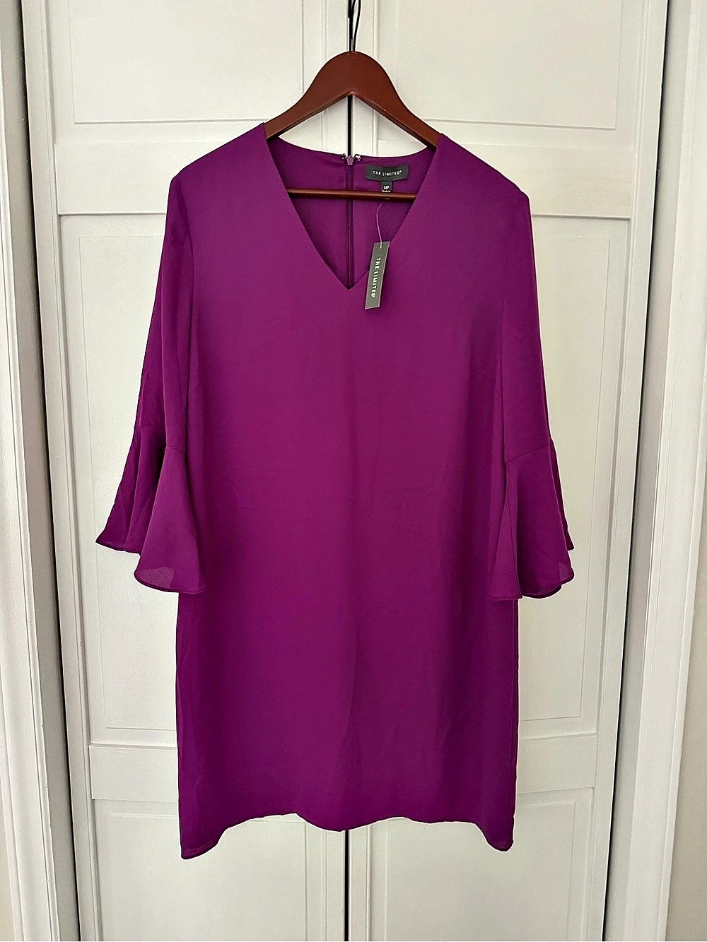 The Limited Purple Midi Dress Size 14P NWT